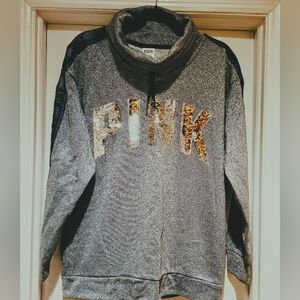 NWOT " PINK " Victoria's Secret Metallic Sweatshirt